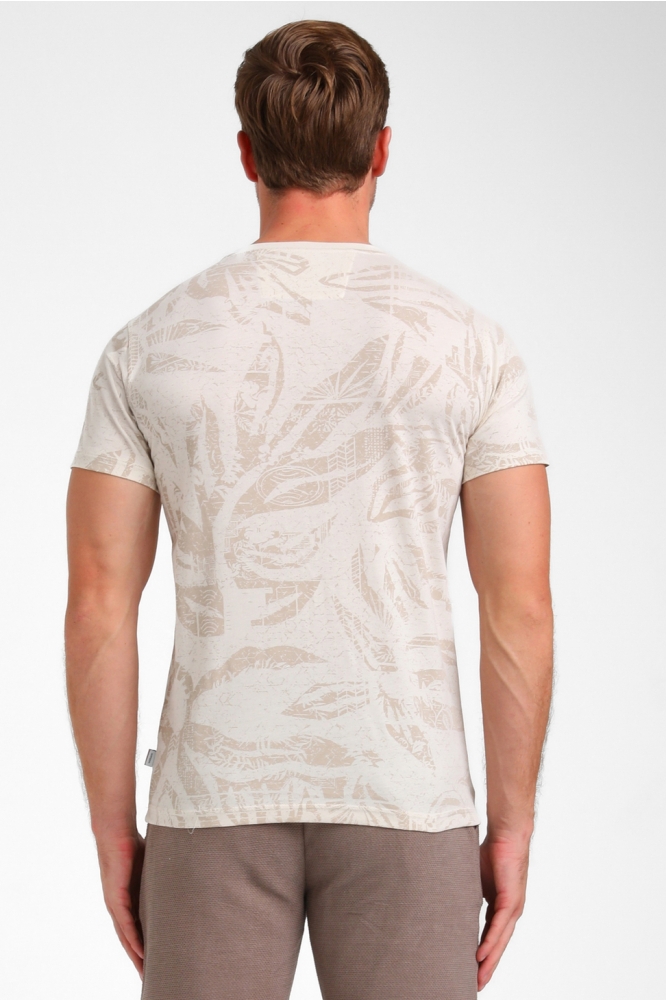 ALLOVER PRINT T SHIRT 155911 SAND